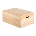 Caja de Almacenamiento de Madera con Tapa